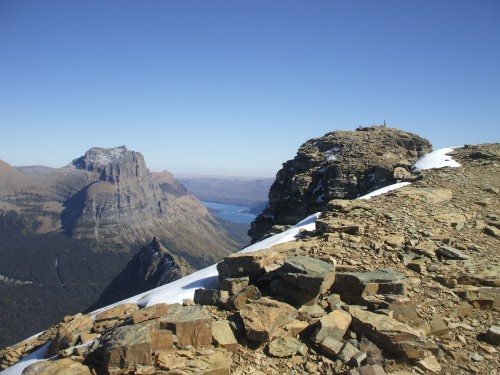 Approaching the summit