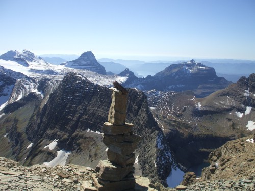 Summit cairn